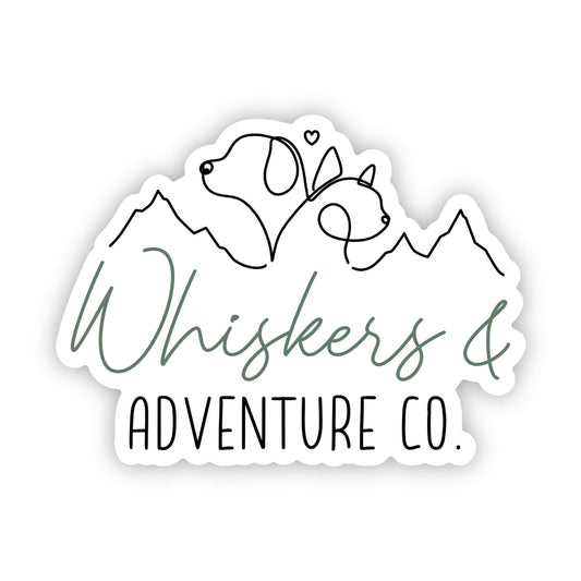 Whiskers & Adventure Co. Sticker