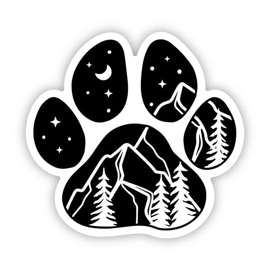 Paws in the Mountains Stickers