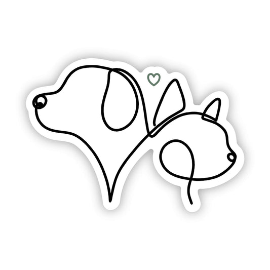 Dog & Cat Lover Sticker